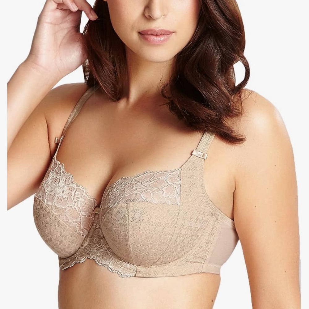 Panache Cream Lace Bra Full Coverage Intimates